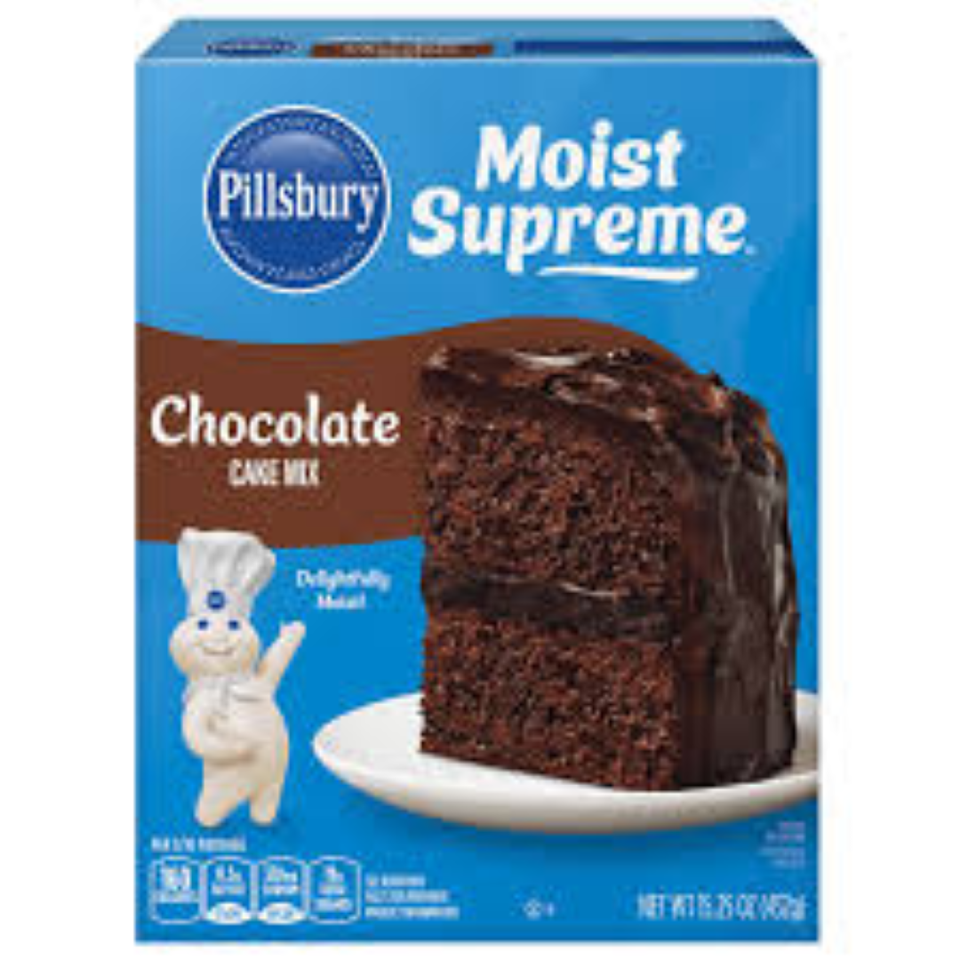PILLSBURY CAKE MIX CHOCOLATE 432G